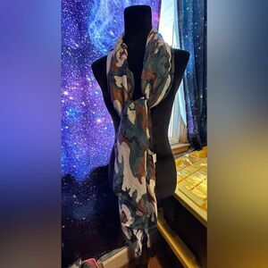 Camouflage polyester neck scarf NIP